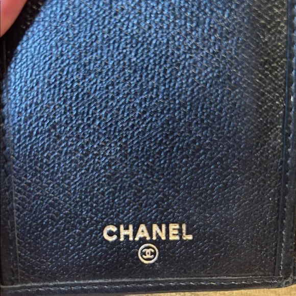 108. CHANEL Black Leather CoCo Button Wallet-COA - Picture 15 of 16